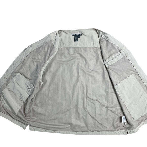 Royal Robbins Vest Outdoor Travel Fishing Tan Khaki Multi Pockets Men’s Size L - Picture 5 of 7